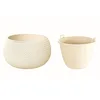 Image de ProsperPlast Nitly Pot de Fleurs Rond avec réservoir Splofy Bowl en Plastique Couleur crème (Longueur) x 47,8 (Largeur) x 30 (Hauteur) cm