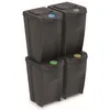 Image de rg-vertrieb JUEGO DE 4 CUBOS DE RECICLAJE 140L PROSPERPLAST SORTIBOX DE PLASTICO en Color Antracita