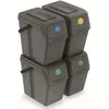 Image de Prosperplast Ensemble de bacs de recyclage Sortibox 4x25L panier de tri set ISWB25S4 gris