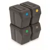 Image de Prosperplast Lot de 4 cubes de recyclage 80 l Sortibox en plastique gris 4 x 20 l