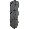 Image de Prosperplast Set 3 poubelles de recyclage avec capacité de 75 litres en gris