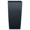 Image de 35 L Prosperplast Urbi Square pot plastique haut 35 L avec réservoir en couleur Anthracite, 55 (H) x 29,5 (L) x 29,5 (P) cms