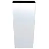 Image de 19 L Prosperplast Urbi Pot plastique haut carré 19 L avec réservoir en blanc, 45 (H) x 24 (L) x 24 (P) cms