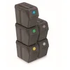 Image de Prosperplast Lot de 5 cubes de recyclage 100 l Sortibox en plastique gris 5 x 20 l