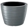 Image de Jardinière Basse Maze avec réservoir Plastique 22L en Couleur Gris Graphite 37,5 (L) x 37,5 (l) x 27,9 (H) cm