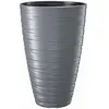 Image de Jardinière haute Maze avec réservoir 43L en plastique gris pierre 37,5 (L) x 37,5 (l) x 57,9 (H) cm
