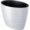 Image de Maze pot ovale avec réservoir 56L plastique blanc Maze 58,5 (L) x 38,5 (l) x 42,3 (H) cm