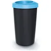 Image de KEDEN Seau de recyclage avec couvercle ouvert pratique 45L Compacta R 39x39x65 cm