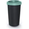 Image de KEDEN Seau de recyclage avec couvercle ouvert pratique 45L Compacta R 39x39x65 cm