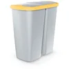 Image de KEDEN Poubelle avec 2 couvercles indépendants 45L Compacta Q duo 48X28X51 cm