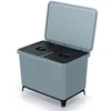 Image de SISTEMA CLASIFICADOR DE RECICLAJE 2X23L COLOR GRIS KEDEN