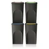 Image de Lot de 4 poubelles KEDEN SORTIBOX 100% plastique recyclé, noir, 140L