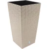 Image de Rato pot 26,6 litres avec insert 26,5 x 26,5 x 50 cm en couleur mocca
