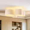 Image de Euluna Lodge plafonnier, à 4 lampes, beige