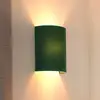 Image de Duolla Applique murale Semi Circle, velours, vert foncé, E27