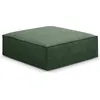 Image de Mazzini Sofas - Pouf Vanda vert bouteille - 100x80x36 cm OS