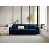 Image de Mazzini Sofas - Canapé velours Venus 3 places Bleu Roi - 220x92x90 cm OS