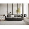 Image de Mazzini Sofas - Canapé velours Venus 3 places Gris Clair - 220x92x90 OS
