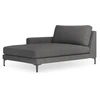 Image de Mazzini Sofas - Chaise Longue Gauche Venus gris foncé - 160x104x90 cm OS