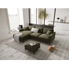 Image de Mazzini Sofas - Canapé d'angle droit velours Venus 4 places Vert - 248x160x90 cm OS