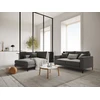 Image de Mazzini Sofas - Canapé velours Venus 2 places Gris Clair - 158x92x90 cm OS