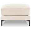 Image de Mazzini Sofas - Pouf Velours Venus beige clair - 65x65x47 cm OS