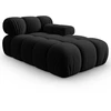 Image de Milo Casa - Méridienne en Velours Droite Tropea noire - 157x97x62 cm OS