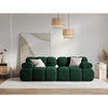 Image de Milo Casa - Canapé Modulable Velours Tropea 2 Places vert bouteille - 188x94x63 cm OS
