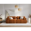 Image de Milo Casa - Canapé Modulable Velours Tropea 2 Places terracotta - 188x94x63 cm OS
