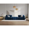 Image de Milo Casa - Canapé Modulaire Velours Tropea 3 Places bleu roi - 188x188x63 cm OS
