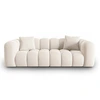 Image de Windsor & Co - Canapé modulaire en Velours Halley 3 places beige clair - 228x87x70 cm OS
