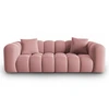 Image de Windsor & Co - Canapé modulaire en Velours Halley 3 places rose - 228x87x70 cm OS