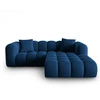 Image de Windsor & Co - Canapé d'angle droit en Velours Halley 3 places bleu roi - 228x175x70 cm OS