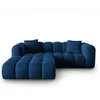 Image de Windsor & Co - Canapé d'angle gauche en Velours Halley 3 places bleu roi - 228x175x70 cm OS