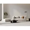 Image de Mazzini Sofas - Pouf velours Verbena 1 place Écru - 100x69x40 OS