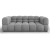 Image de Mazzini Sofas - Canapé Velours Aster 3 Places gris clair - 214x102x75 cm OS