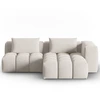 Image de CXL by Christian Lacroix - Canapé d'angle droit Modulaire Lorella 3 Places beige - 205x145x70 cm OS