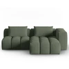 Image de CXL by Christian Lacroix - Canapé d'angle droit Modulaire Lorella 3 Places vert olive foncé - 205x145x70 cm OS