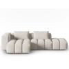 Image de CXL by Christian Lacroix - Canapé d'angle gauche Modulaire Lorella 4 Places beige - 265x145x70 cm OS