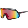 Image de GOG TOVE Lunettes de soleil de sport unisexes   Lunettes de cyclisme aérodynamiques et lunettes de course à pied Reflex bleu/blanc   Monture TR-90 UV400 & catégorie 3, Noir