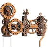Image de WOODEN.CITY Steampunk Gearworks Horloge puzzle 3D en bois   Kit de modélisme d'horloge murale à monter soi-même   Construisez votre propre puzzle avec engrenages mobiles   288 pièces   Kit de