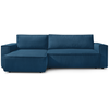 Image de Canapé d'angle convertible 4 places BOBOCHIC NIHAD coloris bleu