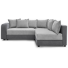 Image de Canapé d'angle gris convertible BOBOCHIC BAPTISTE
