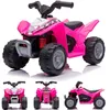 Image de Voiture électrique Quad pour Enfants, 3km/h, Quad pour Enfants, Voiture à pédales pour Enfants à partir de 18 Mois, Lampe LED, Jouet, Electroroller (Rose)