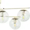 Image de Domiluce Plafonnier Zoe, beige, longueur 72 cm, à 6 lampes, verre, E14