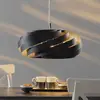 Image de Domiluce Suspension Vento, noir, Ø 60 cm, métal, E27