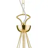 Image de Domiluce Lustre rétro, 16 ampoules, doré