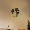 Image de Domiluce Applique murale Bona, à 2 lampes, noir
