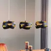 Image de Domiluce Suspension Tornado à 3 lampes, noire