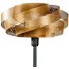 Image de Domiluce Lampadaire Vento, noir/doré, métal, Ø 40 cm, E27